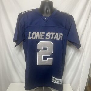 HEADGEAR ASHTON JEANTY LONG STAR HIGH SCHOOL FOOTBALL JERSEY (NAVY) #2 Size L